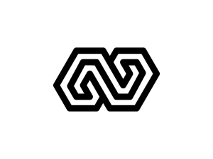 Bergaya Logo V Atau N