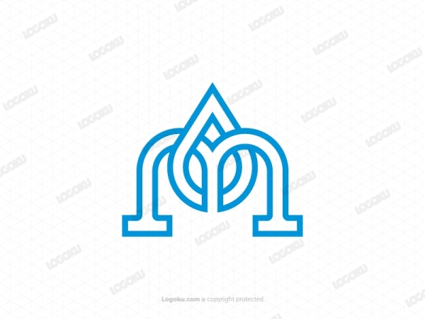 Letter M Watermark