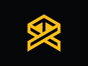 Geometrisches X-Pfeil-Logo