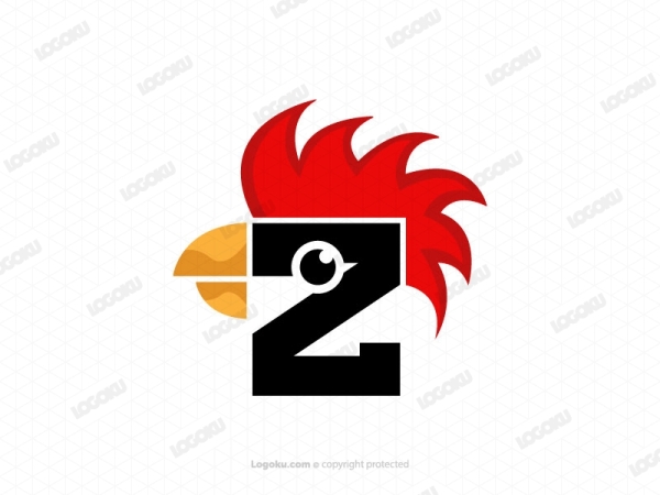 Logotipo De Pollo Con Letra Z