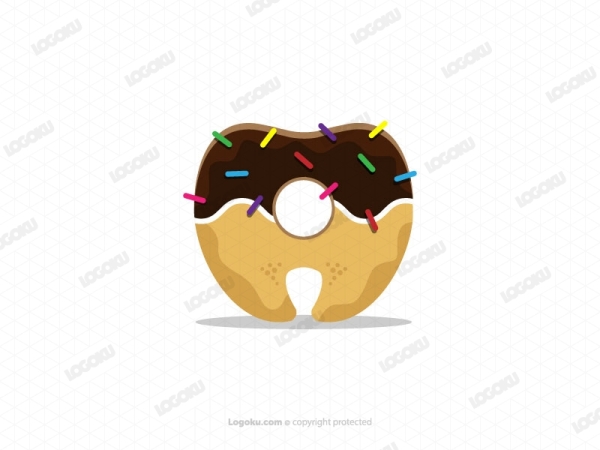 Donut-Zähne-Logo