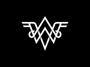 Letter Wa Or Aw Logo
