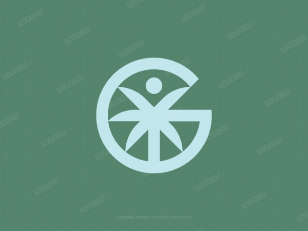 Letter G Palm Logo