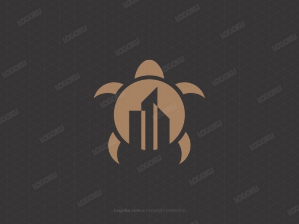 Schildkröten-Gebäude-Logo