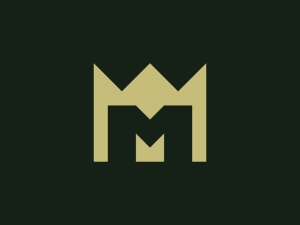 Lettre M Couronne Logo