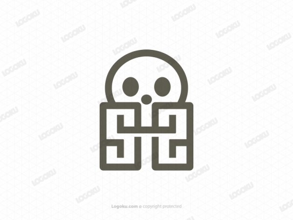 Letter S Skull Logo