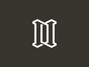Buchstabe Dm-Logo