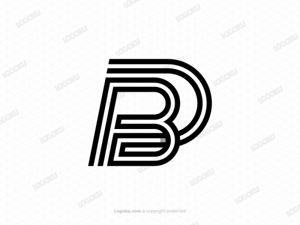 Lettre Bd Ou Db Logo