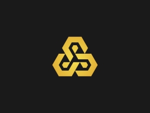 Dreieck-S- oder B-Logo