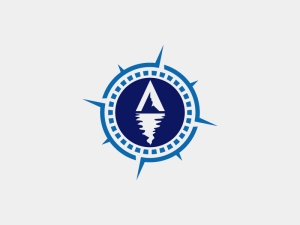 Huruf A Logo Kompas Gunung Es