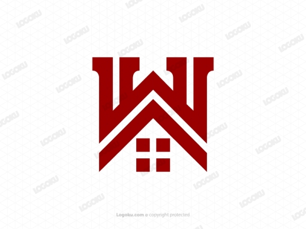Logo Rumah Huruf W