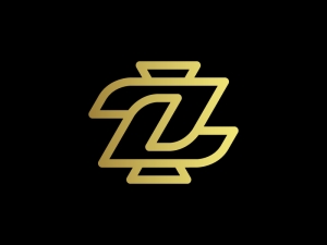 Logotipo Del Monograma Ll O Z