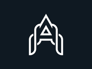 Stilvolles Buchstabe-A-Logo