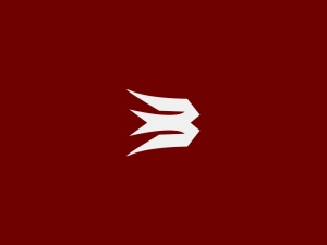 Logotipo Del Monograma Del Pájaro B