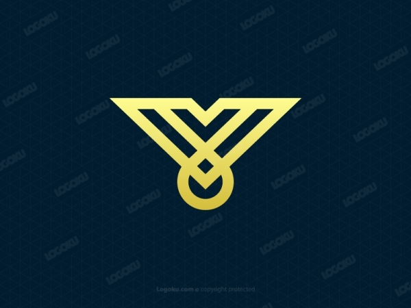 Collier Lettre V Logo De Luxe