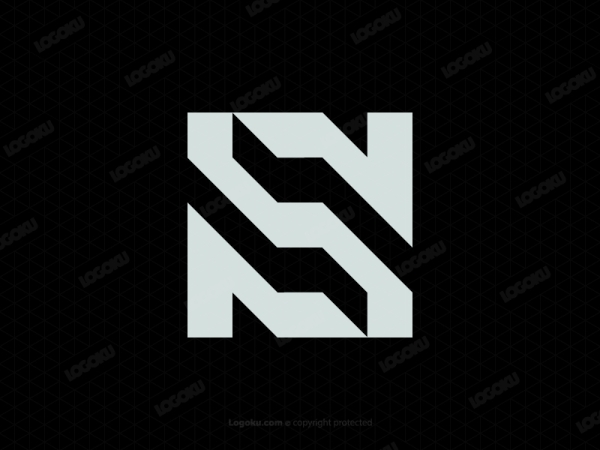 Logotipo Del Monograma Ns