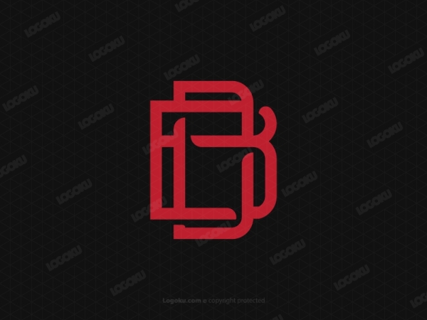 Logotipo Del Monograma Bd O Db
