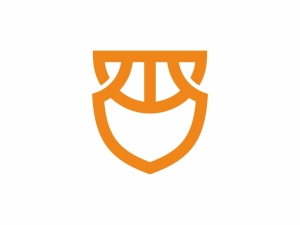 Logotipo Del Escudo De Baloncesto