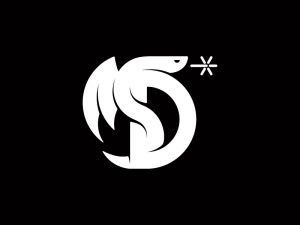Letter D Dragon Logo
