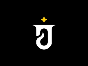 Logo élégant De La Lettre J