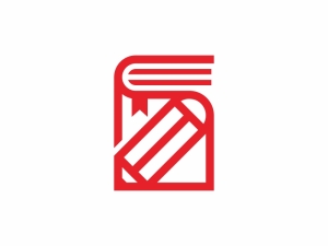 Buch-Bleistift-Logo