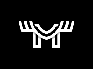 Letter M Antler Logo