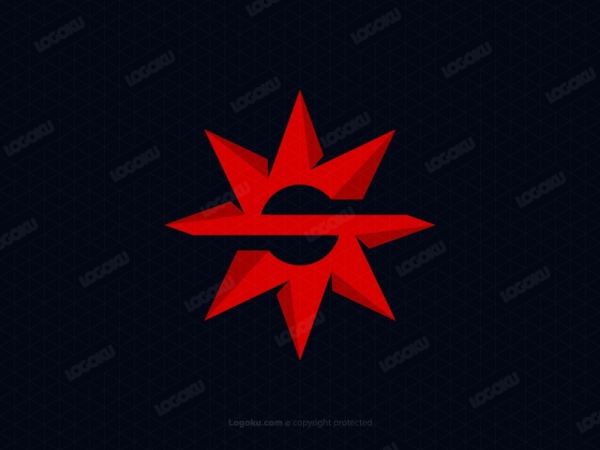 Buchstabe S-Stern-Logo