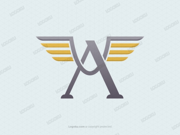 Letter A Wing Logo
