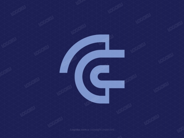Buchstabe Cc Tech-Logo