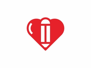 Logo De Crayon D'amour