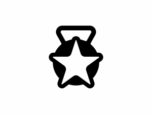 Logotipo De Estrella Kettlebell
