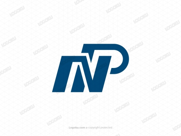 Logotipo Del Monograma Np