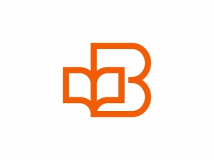 Letter B Book Logo
