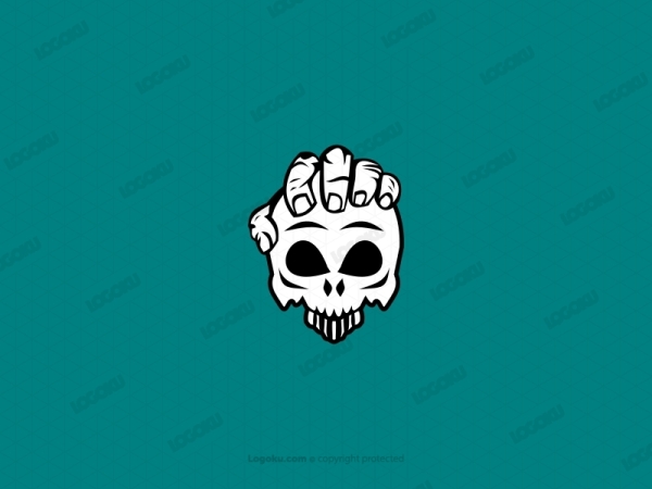 Logotipo De La Mano Del Cráneo