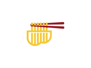 B Letter Noodle Logo