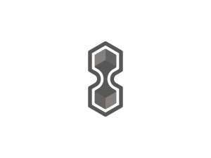 Logo Cube Et Sablier