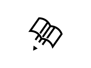 Bleistift-Buch-Logo