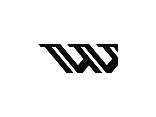 Einzigartiges W-Letter-Logo
