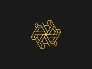 Luxury Hexagon Letter T Logo