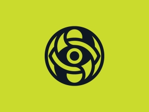 Augenbuchstabe S-Logo