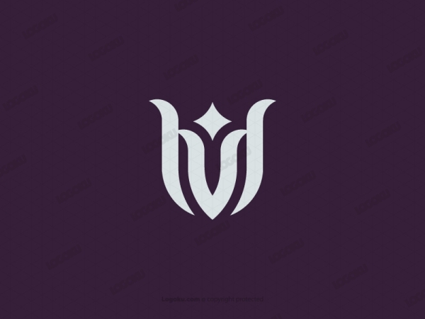 V-Buchstabe Twin Eagle Logo