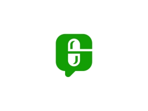 G Letter Capsule Chat Logo