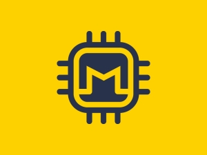 Letter M Chip Logo