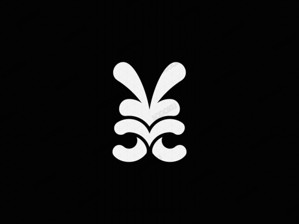 Logotipo Inicial De Conejo Cc