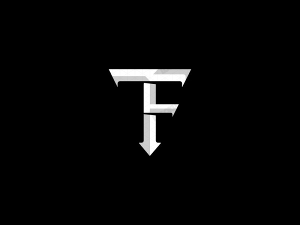 Logo Monogramme Lettre T Et F