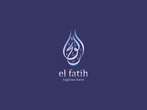 Arabisches Kalligrafie-Logo von El Fatih