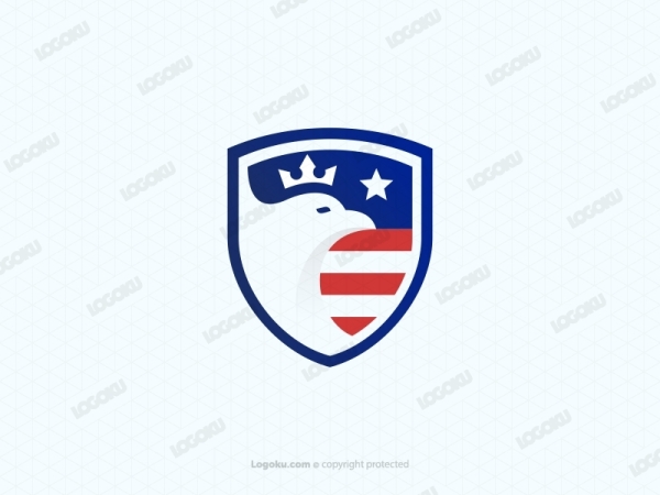 Königsadler und Schild-Logo