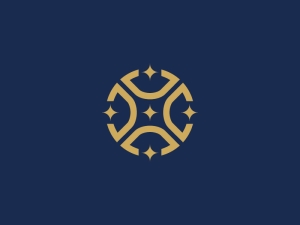 Logotipo De Estrella Circular