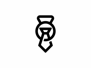 Logotipo De Corbata De Pesas Rusas