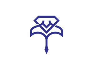 Logotipo De Diamante Y Raya